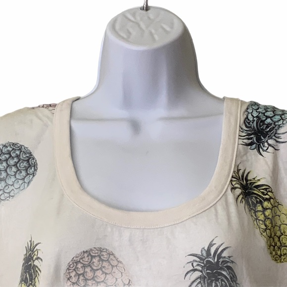CHASER Tee Pastel Pineapple White Muscle Shirt - Picture 3 of 11